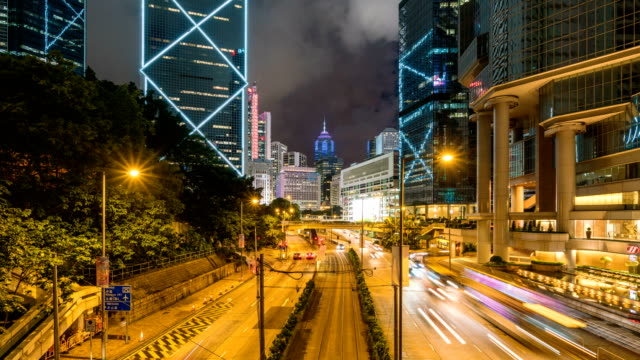 Lapso-de-tiempo-K-4:-zona-de-negocios-de-Hong-Kong