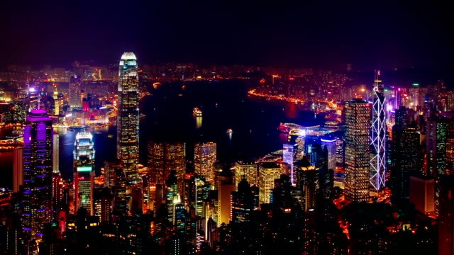 Blue-hour-time-lapse-of-Hong-Kong