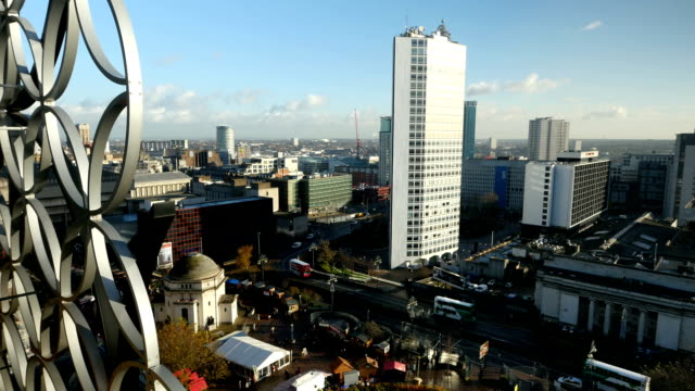 Birmingham,-Reino-Unido-centro-de-la-ciudad-perfilados-contra-el-horizonte.