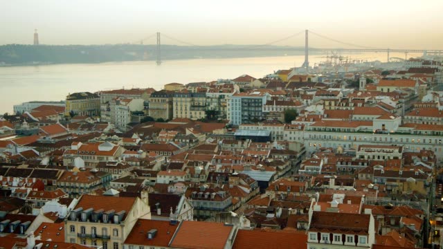 Panorama-von-Lissabon,-Portugal