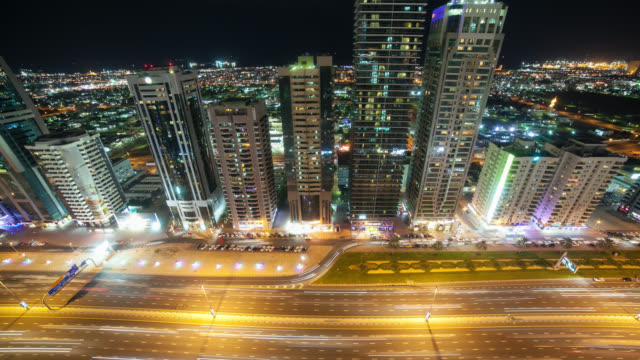 roof-view-4k-time-lapse-on-main-road-in-dubai