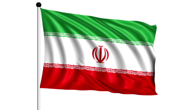 Flagge-des-Iran-loop-(alpha-channel)