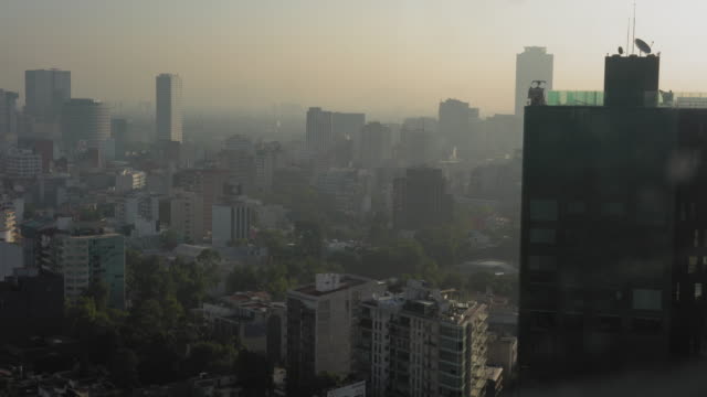 Erhöhte-Blick-auf-die-Stadt,-Mexiko