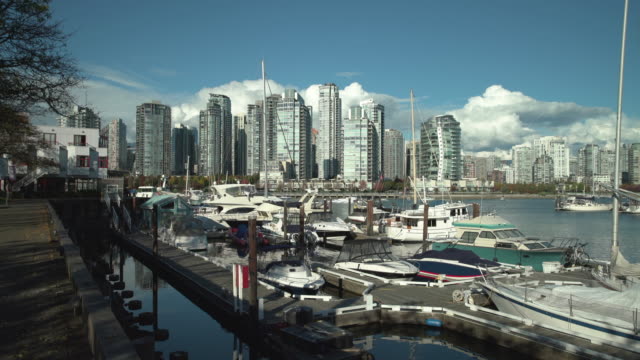 Granville-Island-Marina-and-Yaletown-Vancouver-4K-UHD