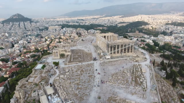 4K-Drohne-Schuss-von-Akropolis