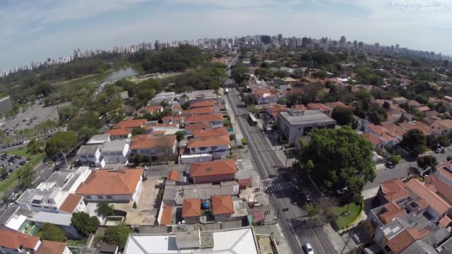 Vista-aérea-de-San-Pablo,-Brasil,-en-el-centro-de-la-ciudad