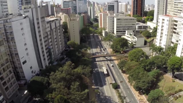 Aerial-View-of-Sao-Paulo-Downtown,-Brazil