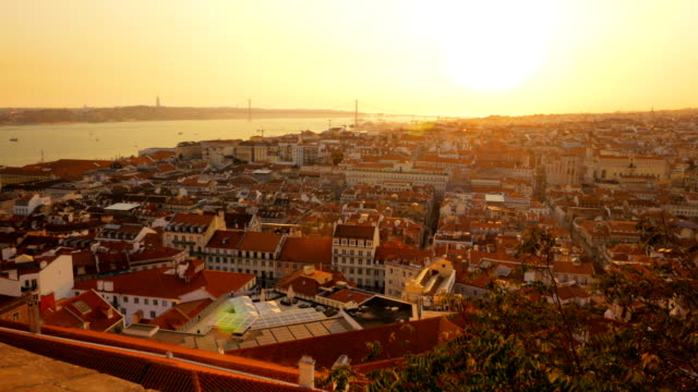 Panoramic-view-of-Lisbon,-Portugal