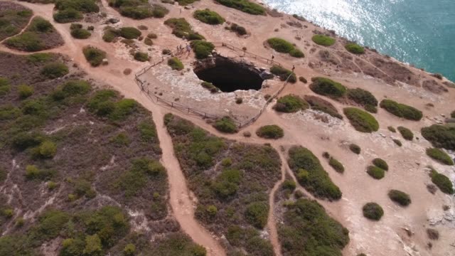 4K-drone-footage-of-Benagil-Cave-in-Algarve,-Portugal