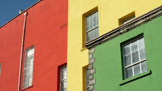 Three-colourful-houses-in-Dublin-city