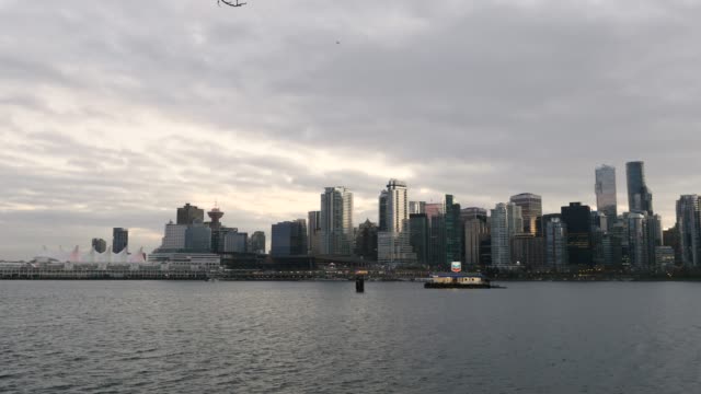 Die-Innenstadt-von-Skyline-von-Vancouver-Kanada