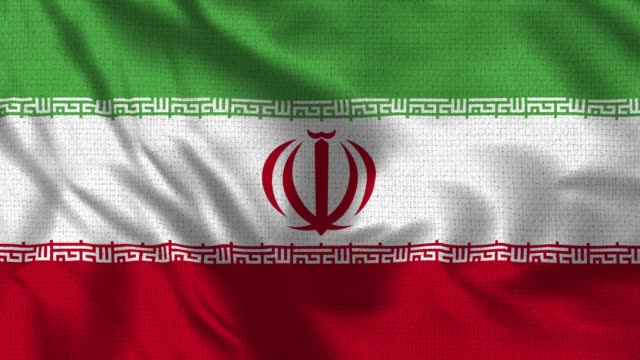 Bandera-realista-de-4K-de-30-fps-del-Irán