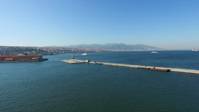 ferry-services-in-izmir,-sea-views