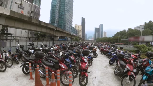 Kuala-Lumpur.-Malaysien.-Parkplatz-für-Fahrräder