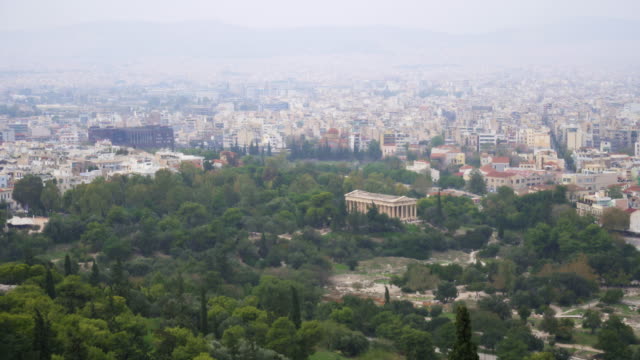 Aerial-view-on-Areopagus-Hill-and-Athens-National-Observatory.