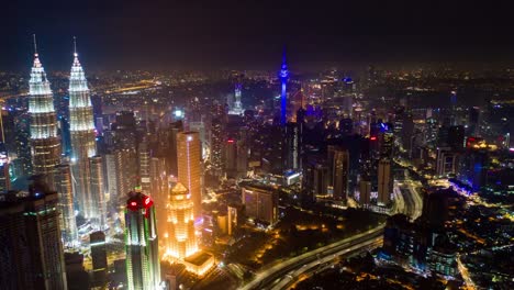 night-kuala-lumpur-traffic-road-aerial-panorama-timelapse-4k-malaysia