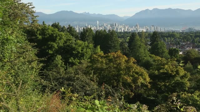 Skyline-der-Innenstadt-von-Vancouver-am-Morgen