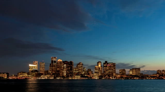 Time-lapse-Boston-Skyline-Night