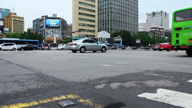 Seúl-Corea-del-sur-poco-tráfico-tiro