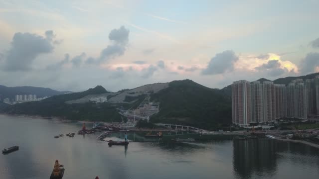 Imágenes-de-4K-de-Kuala-Kwan-O,-Hong-Kong-en-vista-aérea