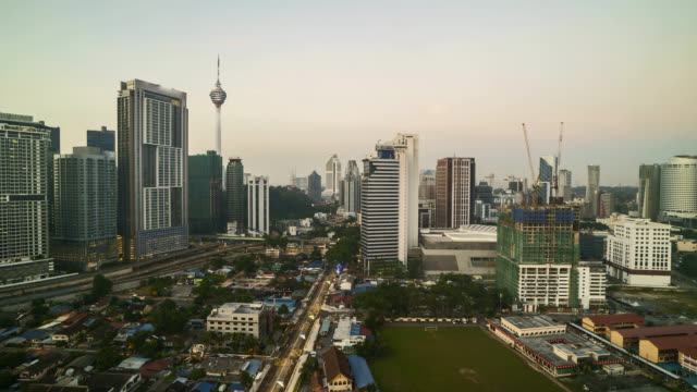 4k-UHD-time-lapse-of-dramatic-sunrise-over-Kuala-Lumpur