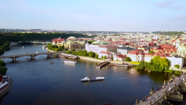 Beautiful-panoramic-aerial-view-of-the-Prague-city-from-above