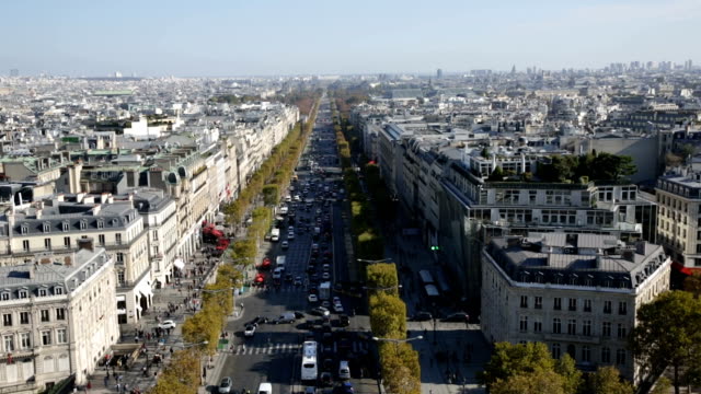 Aerial-view-of-Paris-urban-scape