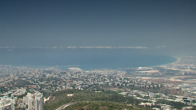 Haifa-bay-extreme-Aufnahme-panorama