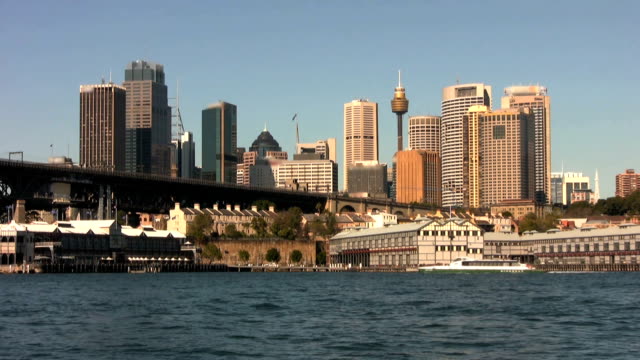 El-centro-de-la-ciudad-de-Sydney-y-al-puerto