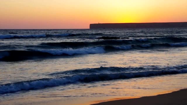 Algarve-beach-Tonel-Sonnenuntergang