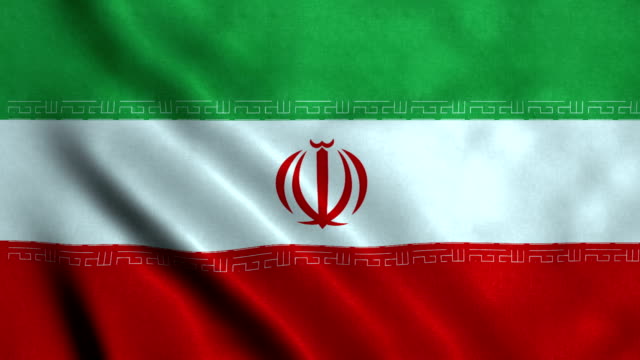 4K-nahtlose-Endlos-wiederholbar-Flagge-von-Iran