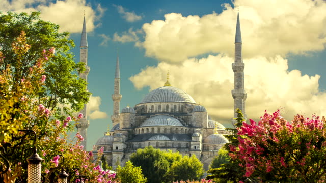 Cinemagramm---Sultan-Ahmed-Moschee-(Blaue-Moschee),-Istanbul,-Türkei.