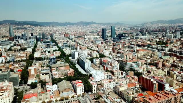 Moderno-paisaje-urbano-de-Barcelona