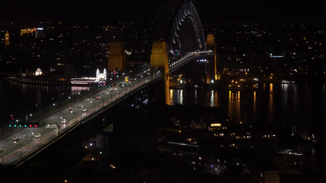 Nachtleben-in-Sydney-Skyline-der-Stadt.