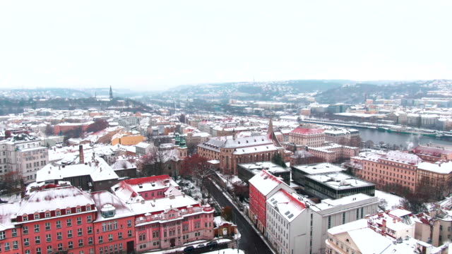 Prague-Snow-Aerial