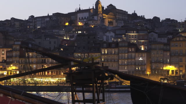 Illuminated-embankment-in-Porto