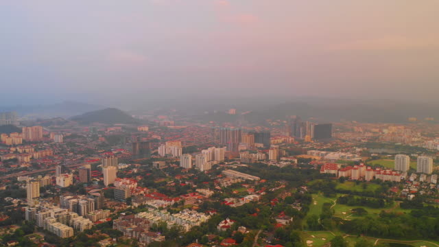 Sonnenuntergang-kuala-lumpur-Stadtbild-Luftbild-zeitlose-4k-malaysia