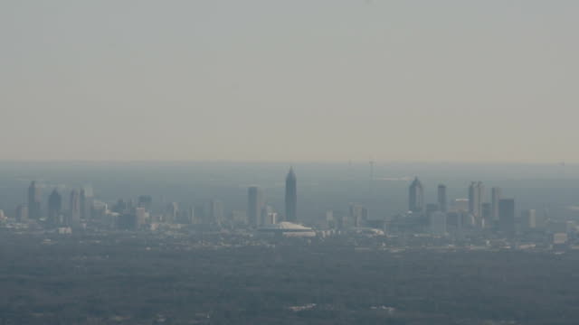 Aus-Flugzeug-in-der-Innenstadt-von-Atlanta