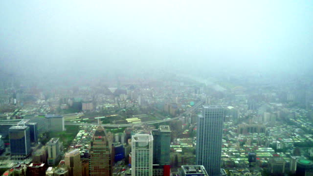 Time-lapse---Taipei-city-view-on-gloomy-day