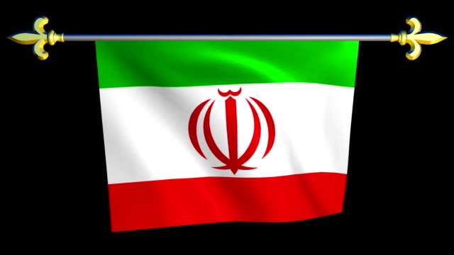 Große-Schleife-animierte-Flagge-von-Iran