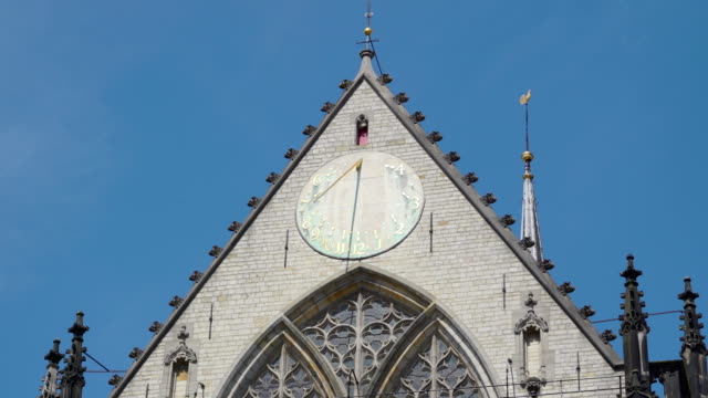 An-old-clock-on-the-wall-of-the-church