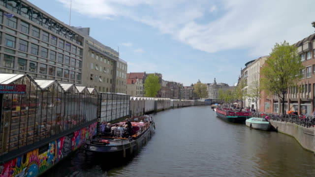 The-view-of-the-big-canal-with-a-boat-cruising