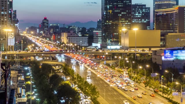 Beijing-Verkehr-Zeitraffer