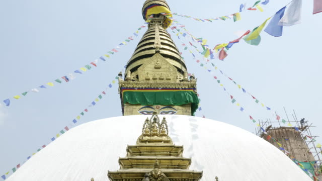 Famoso-Sawayambhunath-mono-templo-en-Katmandú,-Nepal.