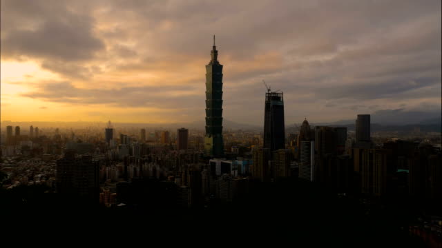 Timelapse-landscape-of-Taiwan-cityscape