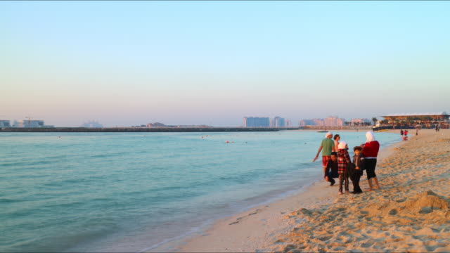 lapso-de-tiempo-de-playa-de-marina-de-Dubai
