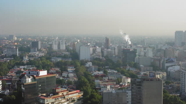 Elevated-view-of-cityscape,-Mexico