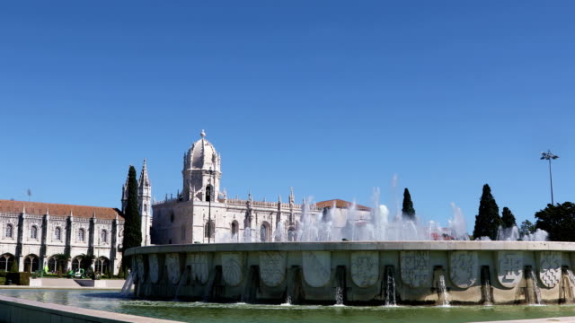Jeronimos-monasterio-en-Lisboa,-Portugal