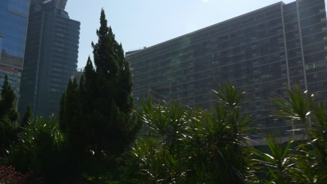 China-Sonnentag-Macau-Stadt-Innenstadt-Gebäude-vorne-Reflexion-Panorama-4k