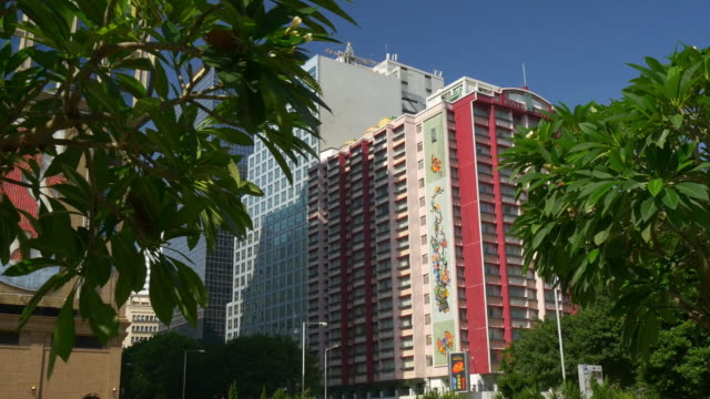 China-Sonnentag-Macau-Städtebau-front-Park-Panorama-4k
